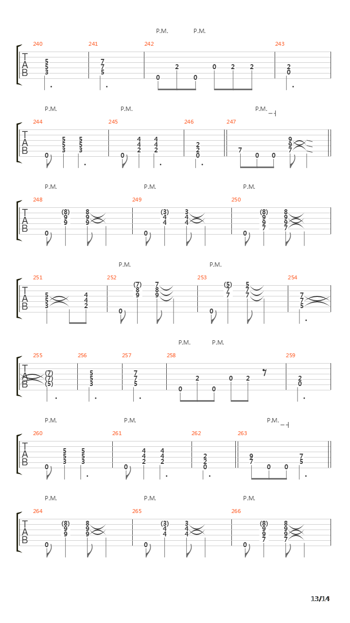 Maha Kali吉他谱