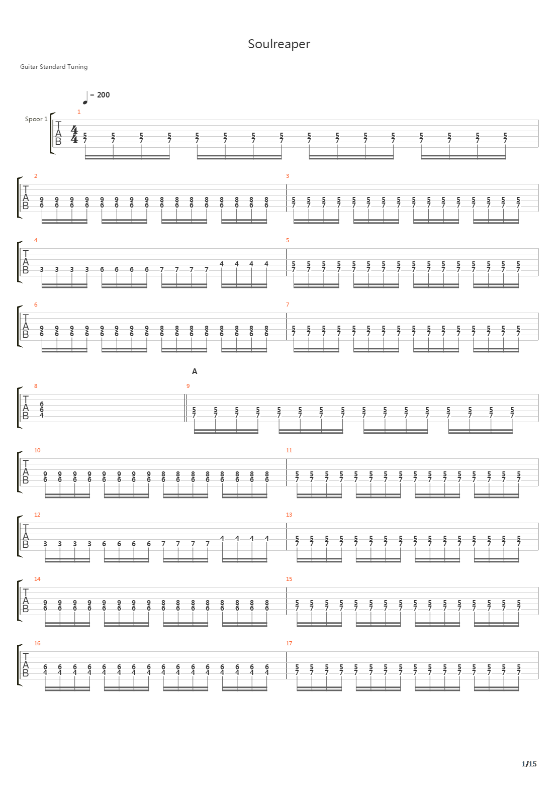 Soulreaper吉他谱