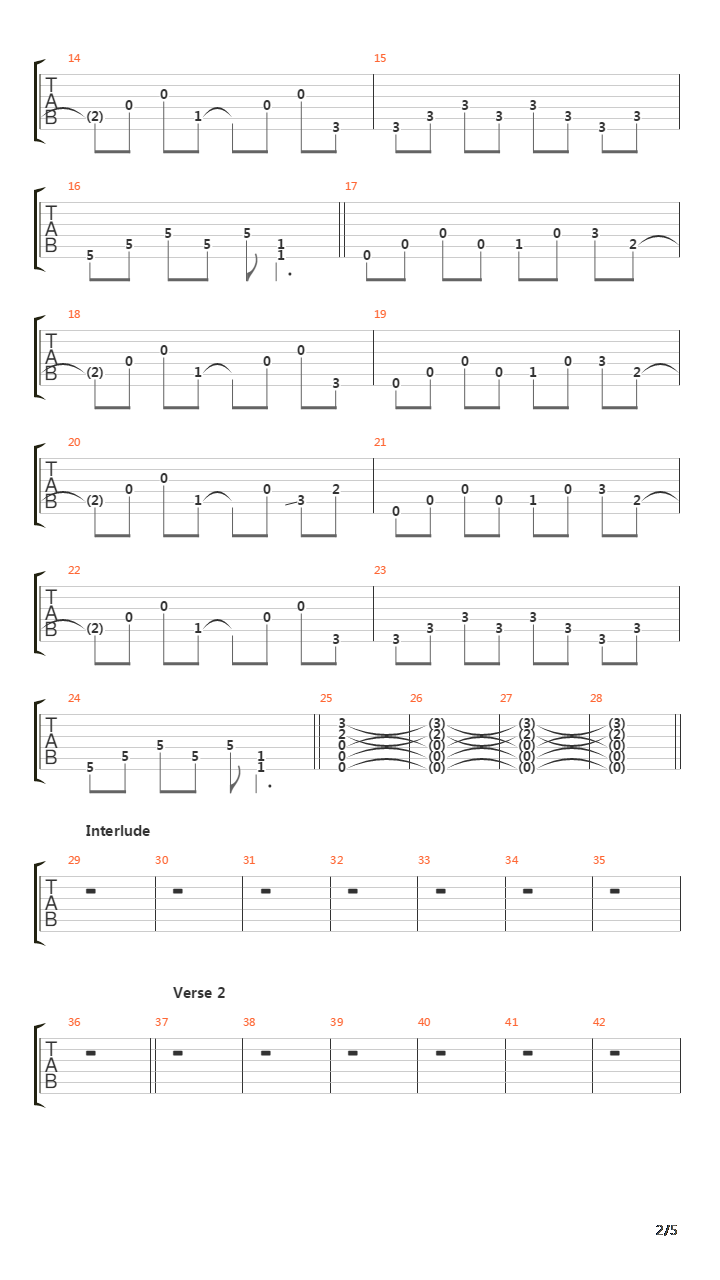 Another Way To Die吉他谱