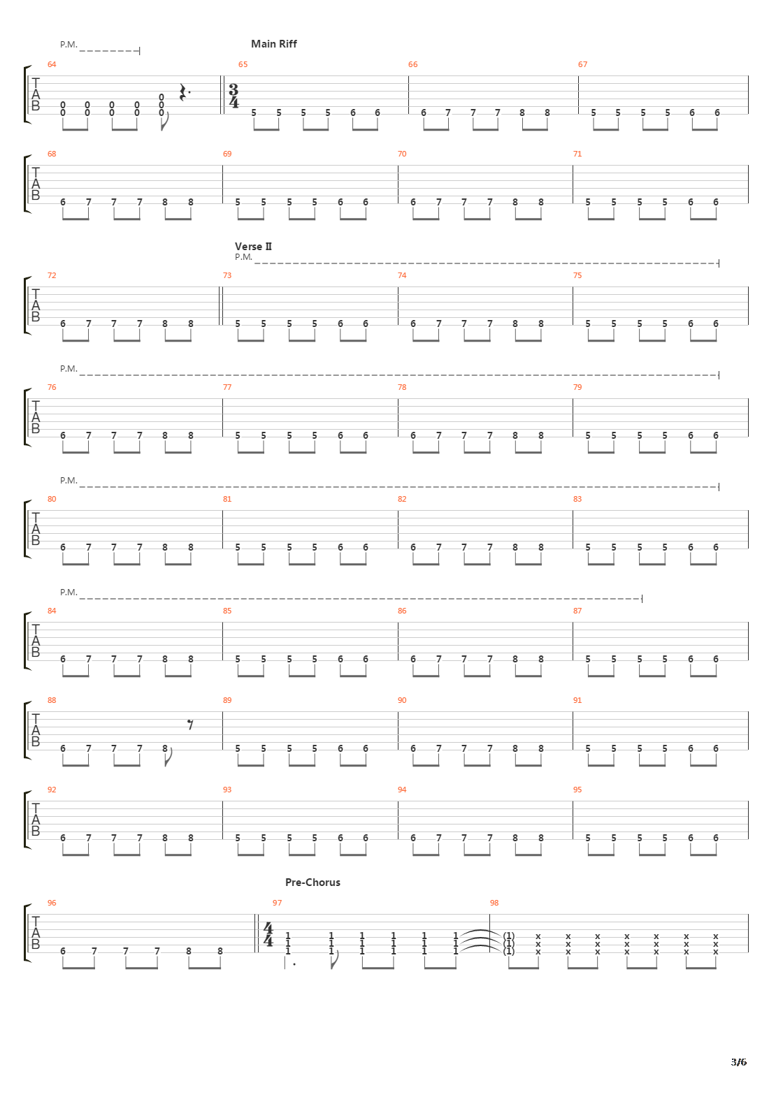 Crucified吉他谱