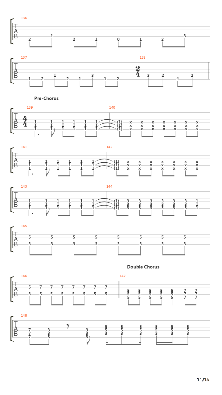 Crucified吉他谱
