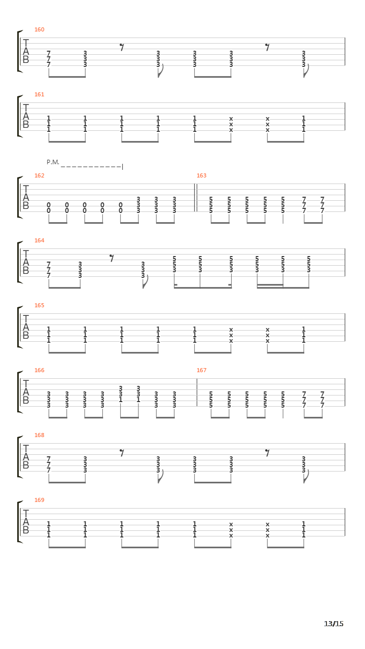 Crucified吉他谱