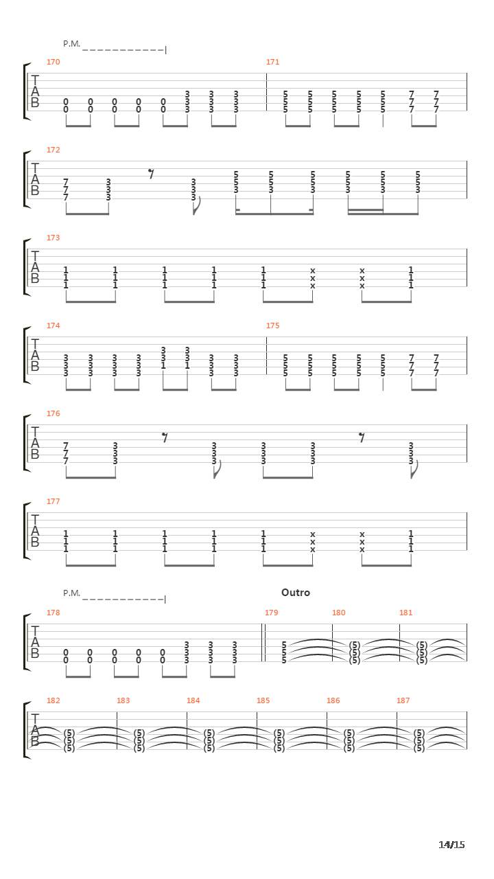 Crucified吉他谱