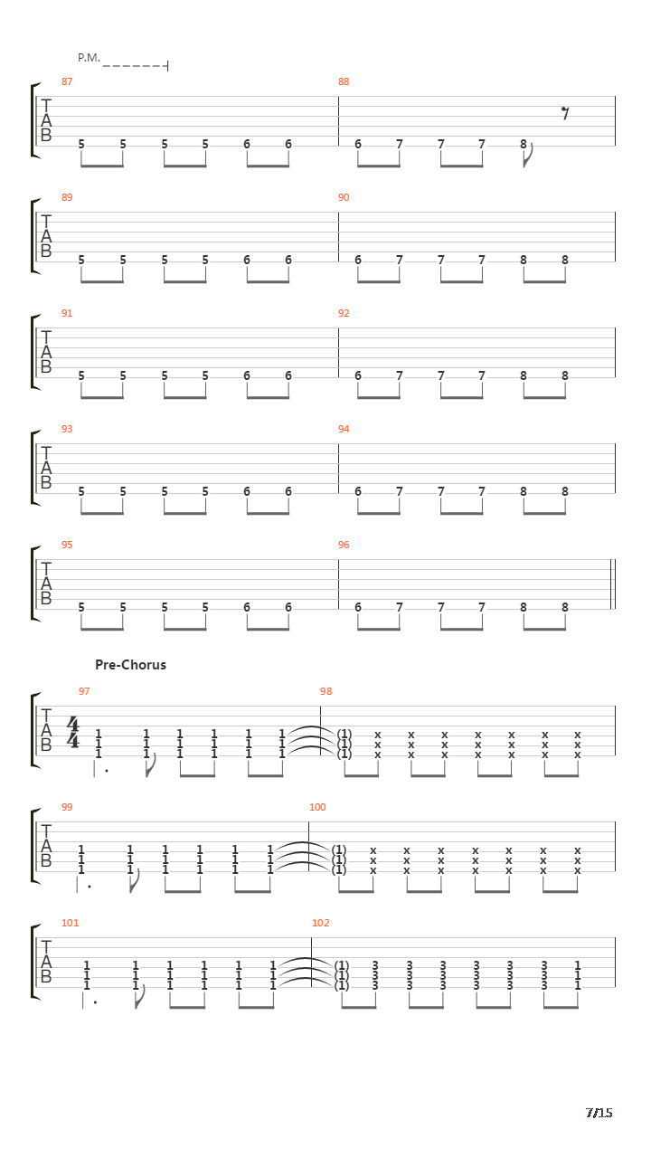 Crucified吉他谱