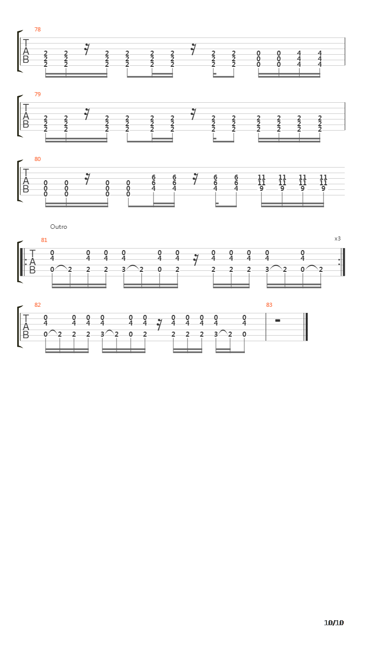 Deify吉他谱