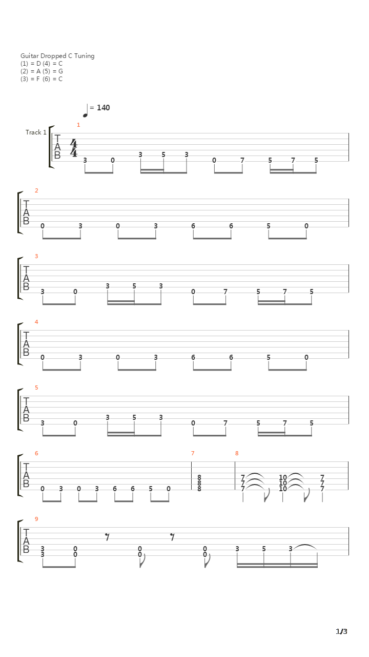 Facade吉他谱