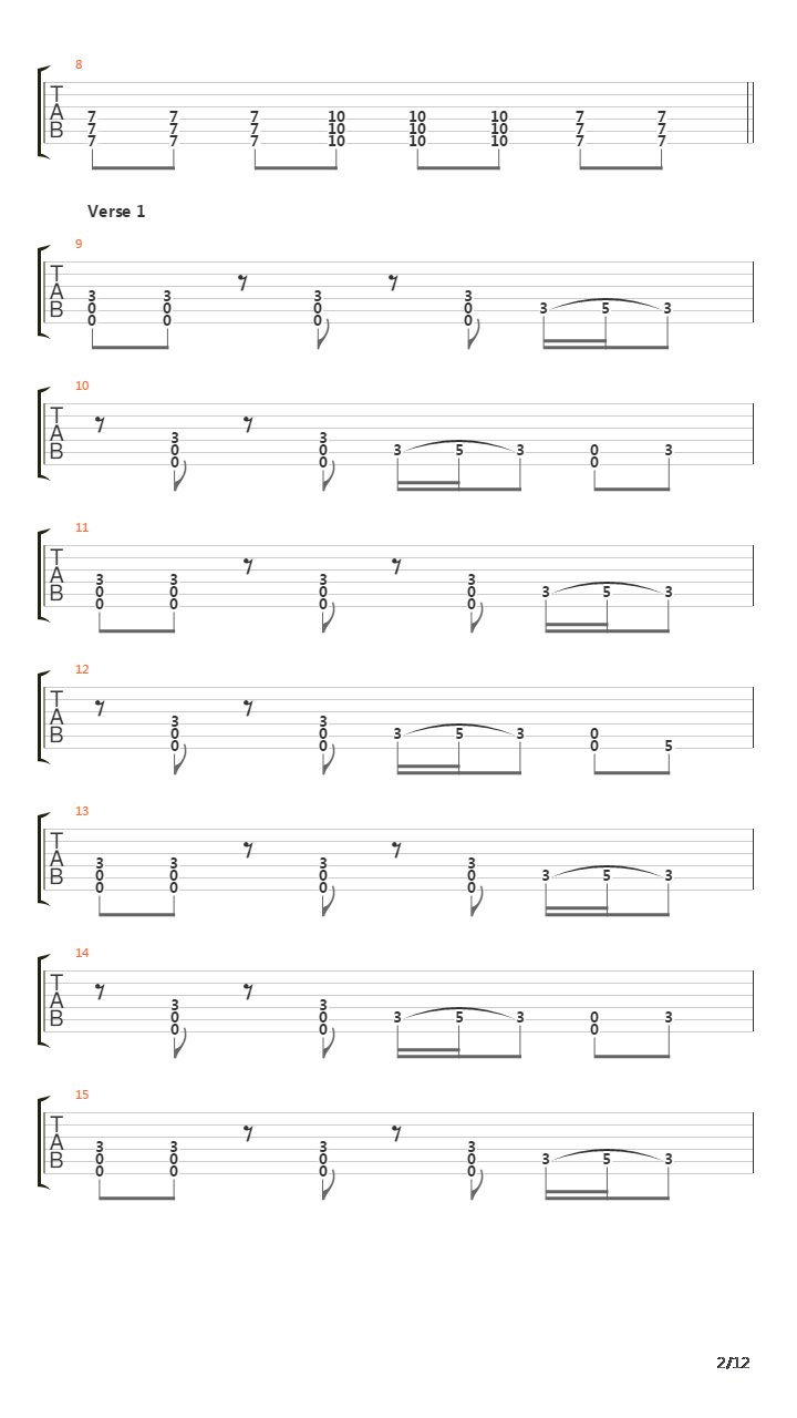 Facade吉他谱