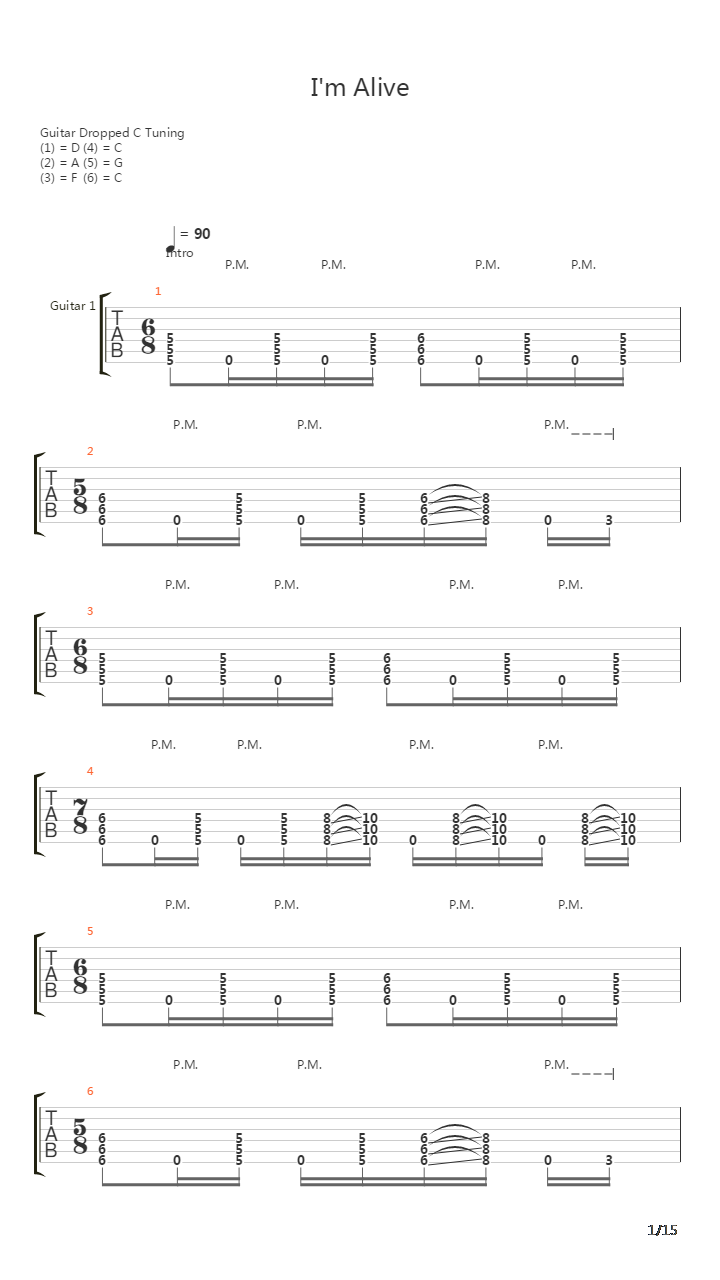 Im Alive吉他谱