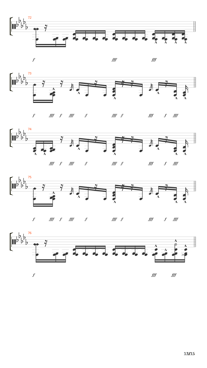 Inside The Fire吉他谱