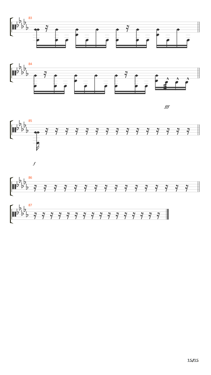 Inside The Fire吉他谱