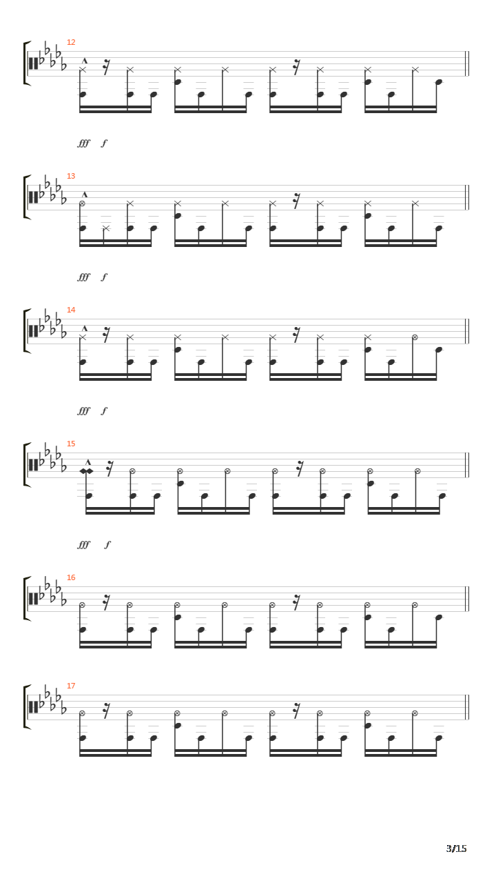 Inside The Fire吉他谱