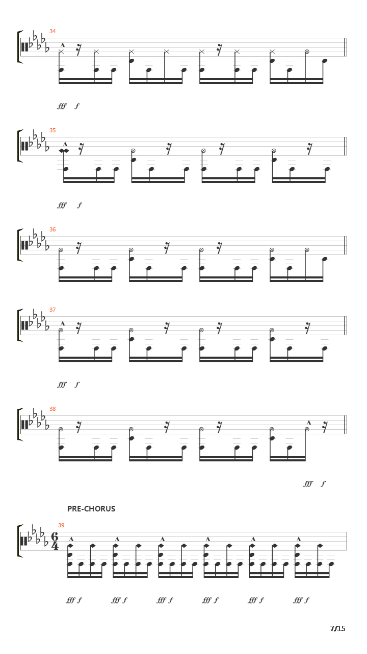 Inside The Fire吉他谱