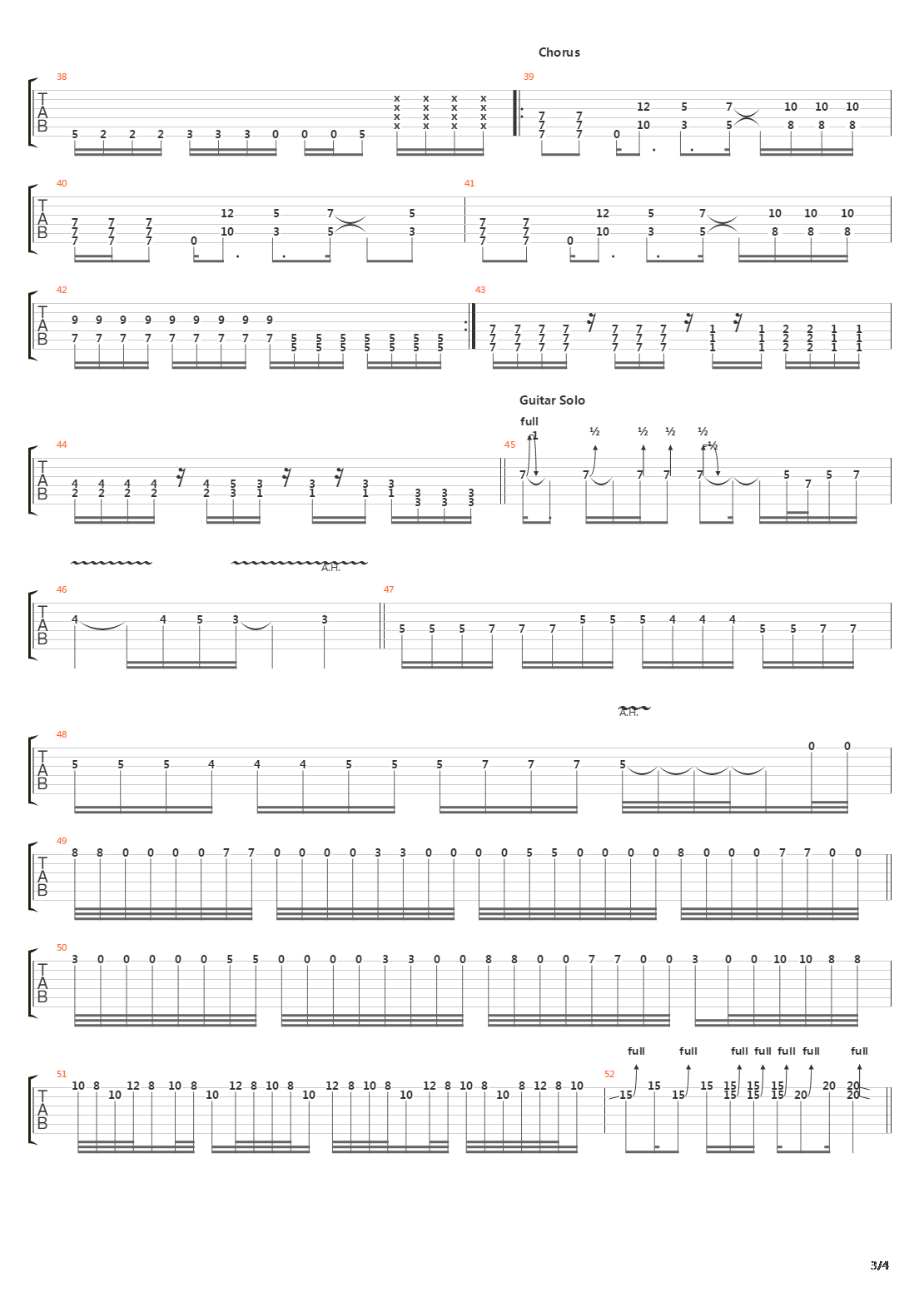 Inside The Fire吉他谱