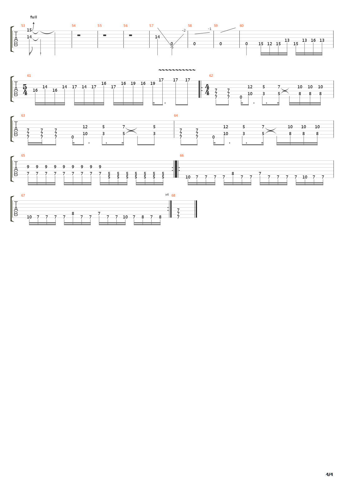 Inside The Fire吉他谱