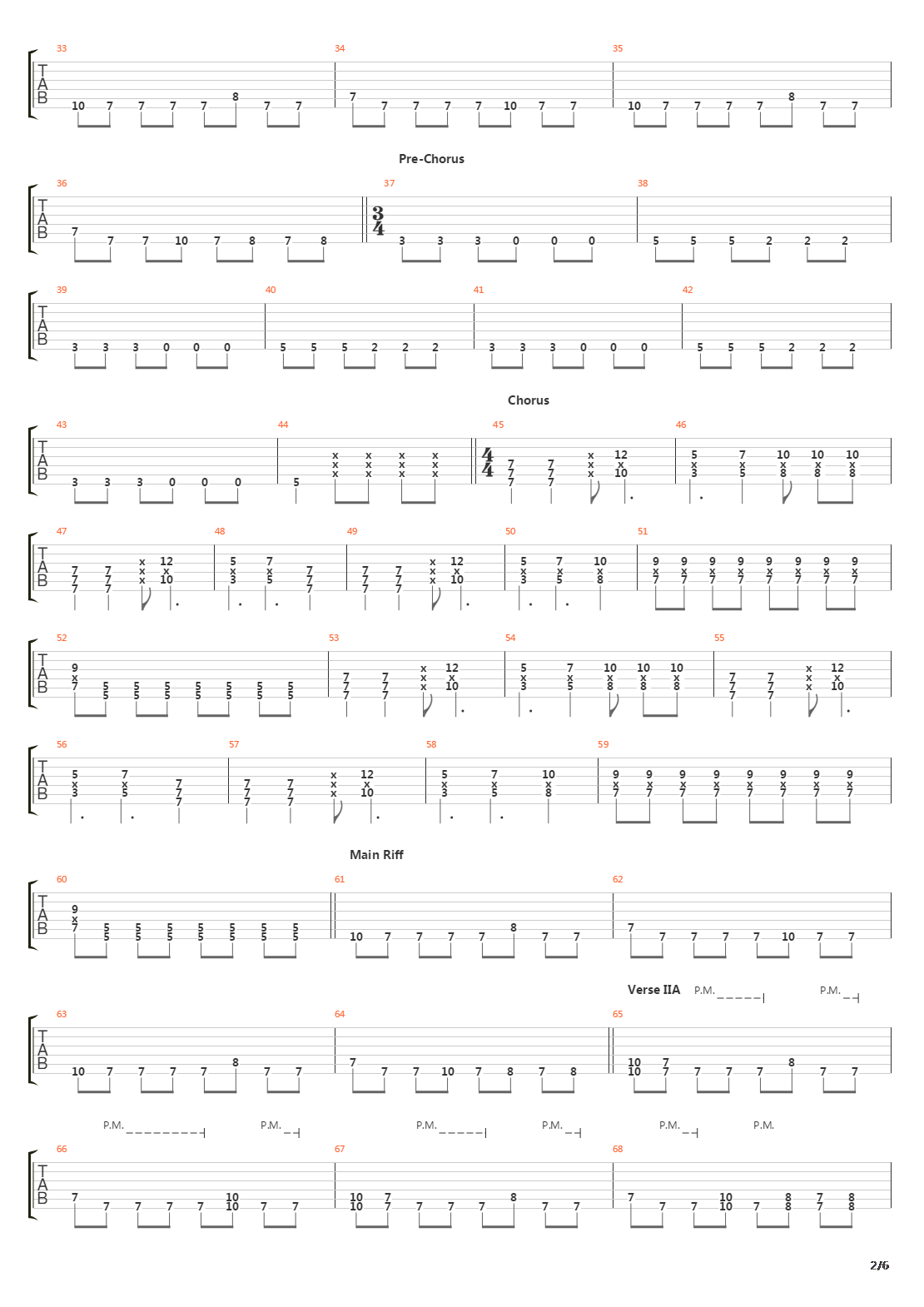 Inside The Fire吉他谱