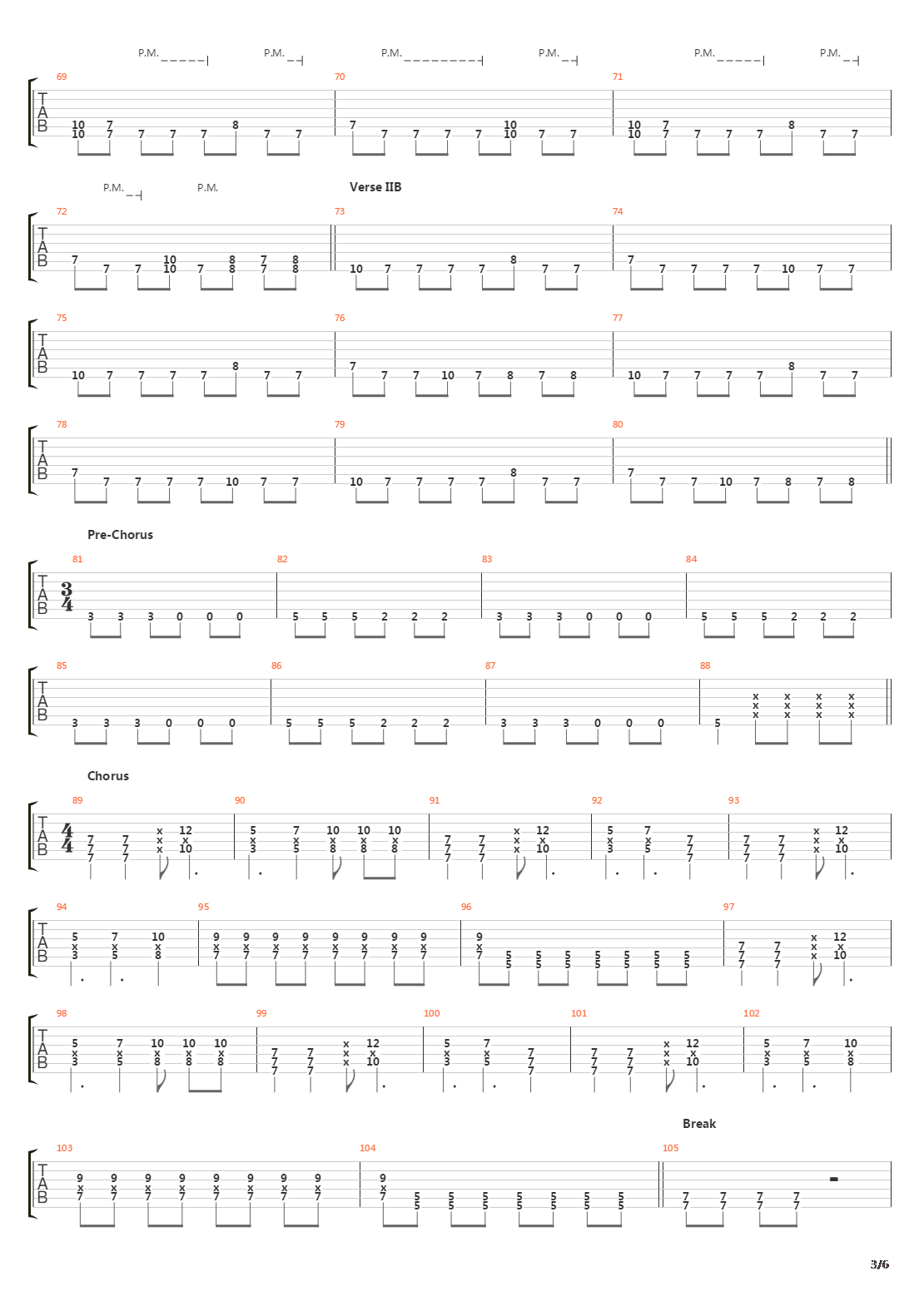 Inside The Fire吉他谱