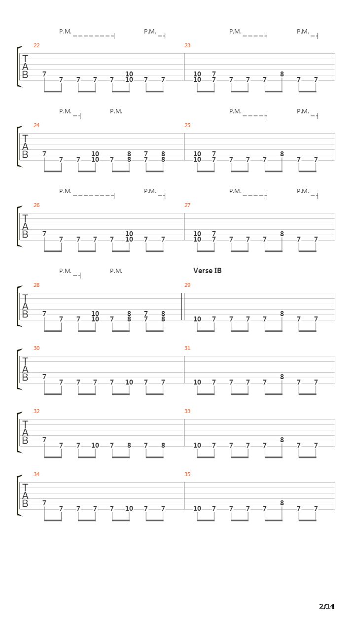 Inside The Fire吉他谱