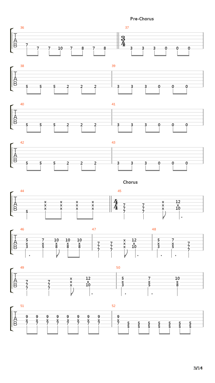 Inside The Fire吉他谱