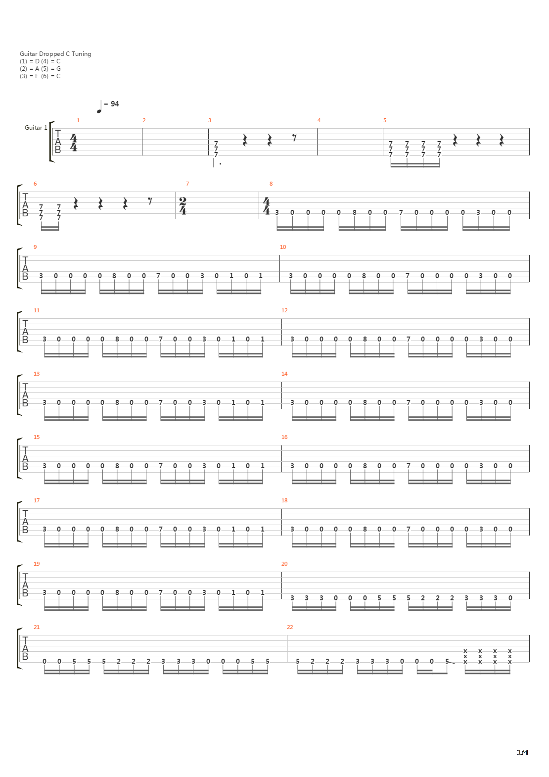 Inside The Fire吉他谱