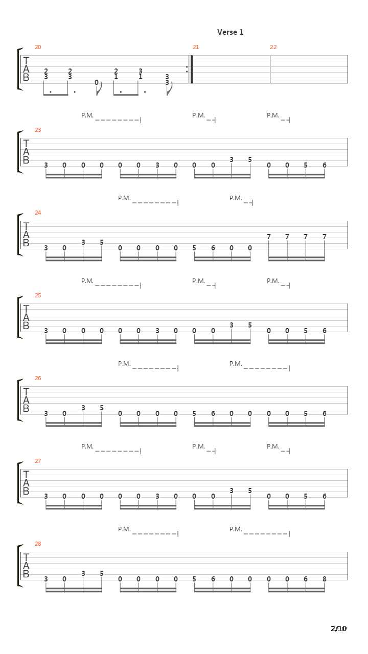 Mine吉他谱