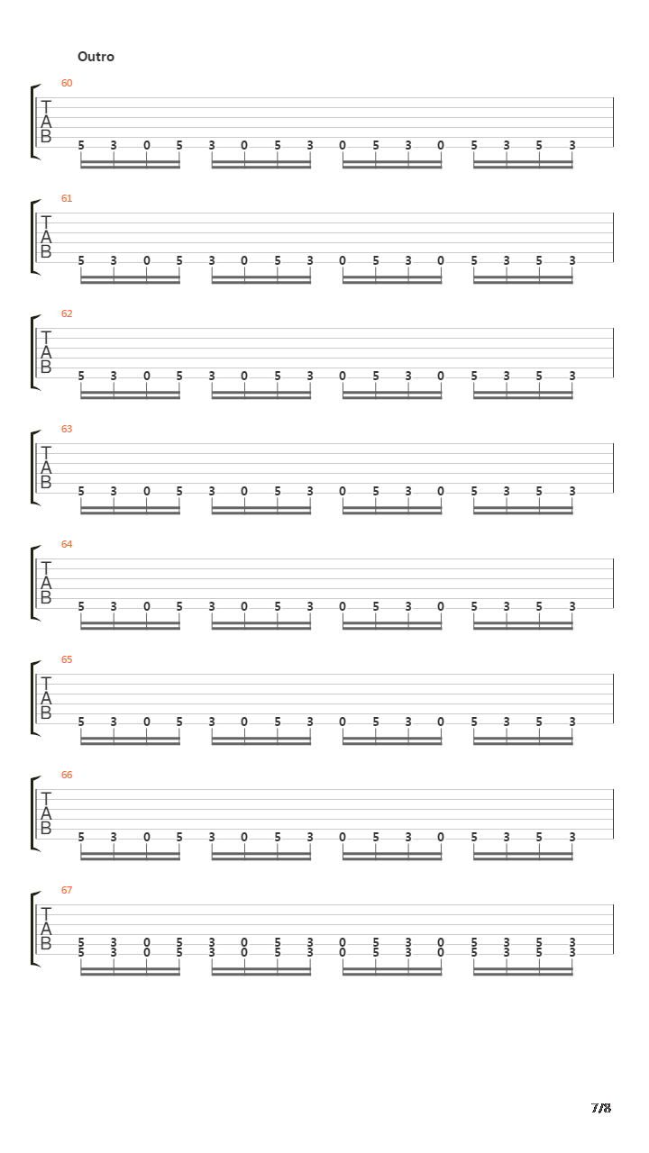 Numb吉他谱