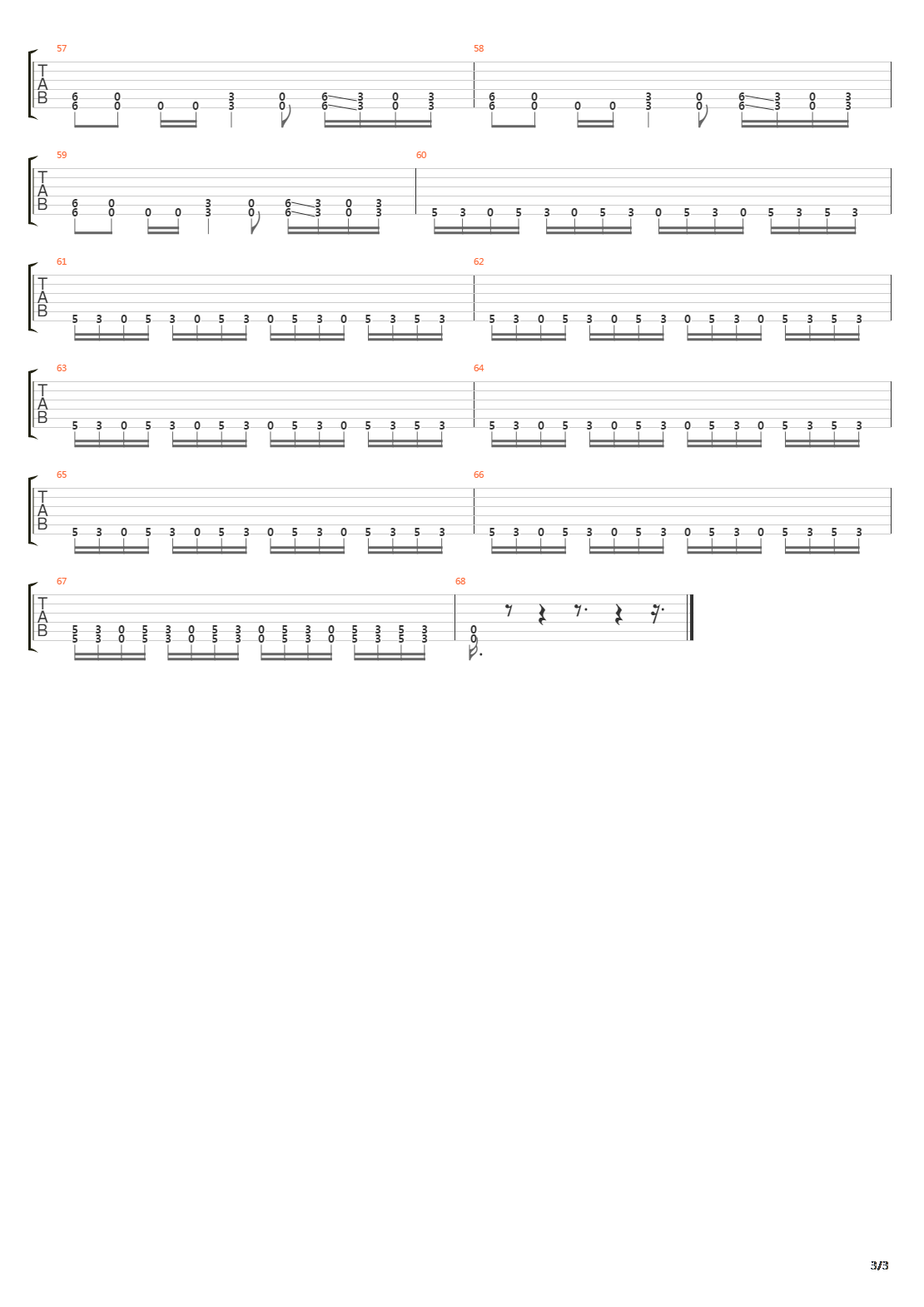 Numb吉他谱