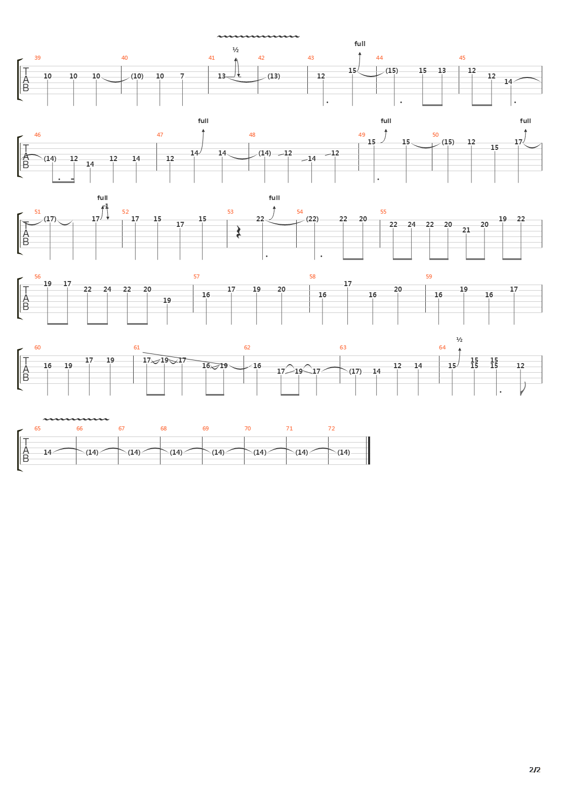 Remnants吉他谱