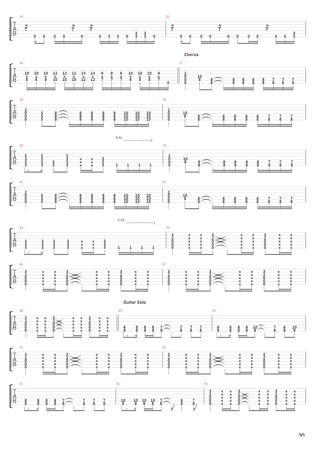 Stricken吉他谱