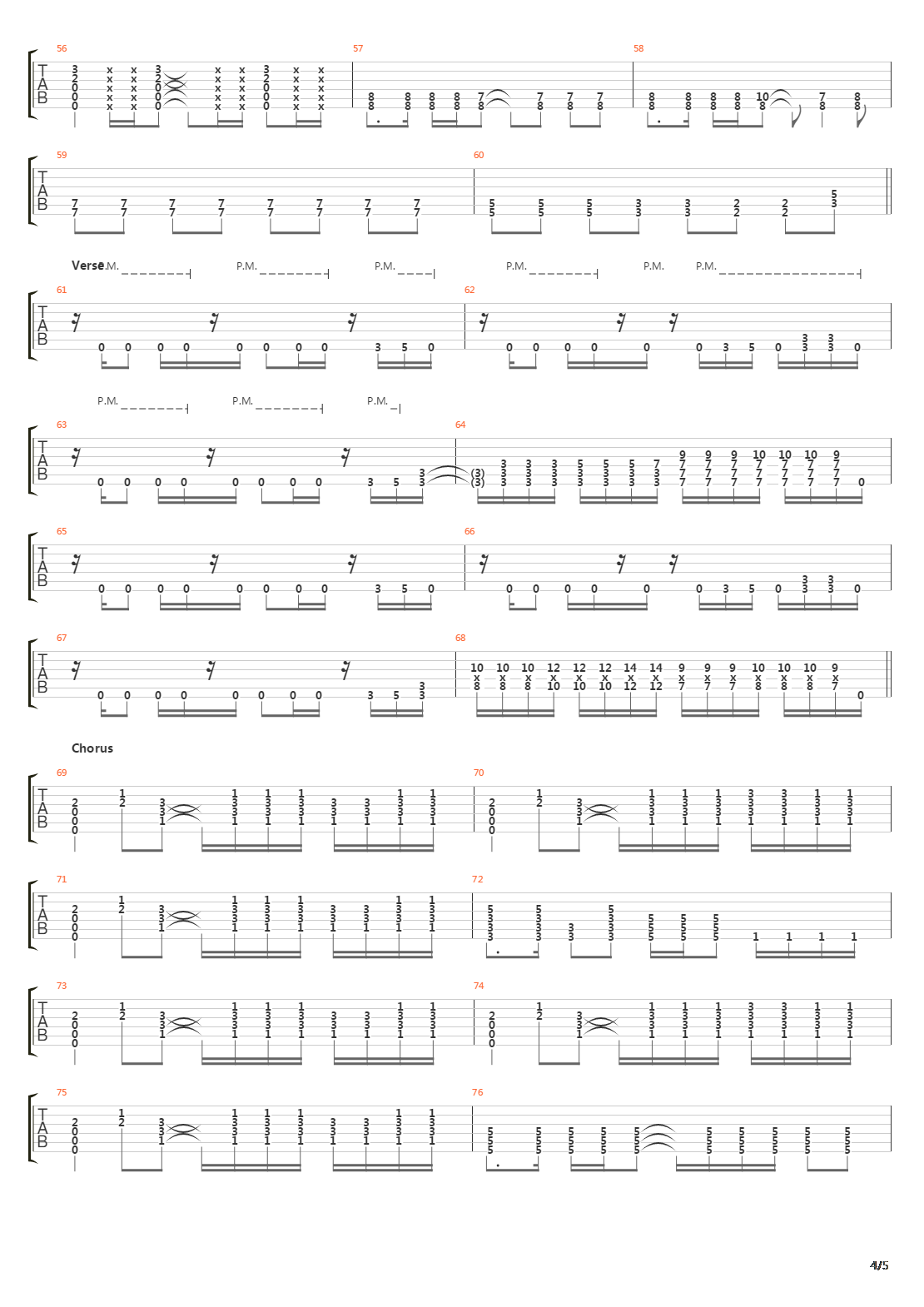 Stricken吉他谱