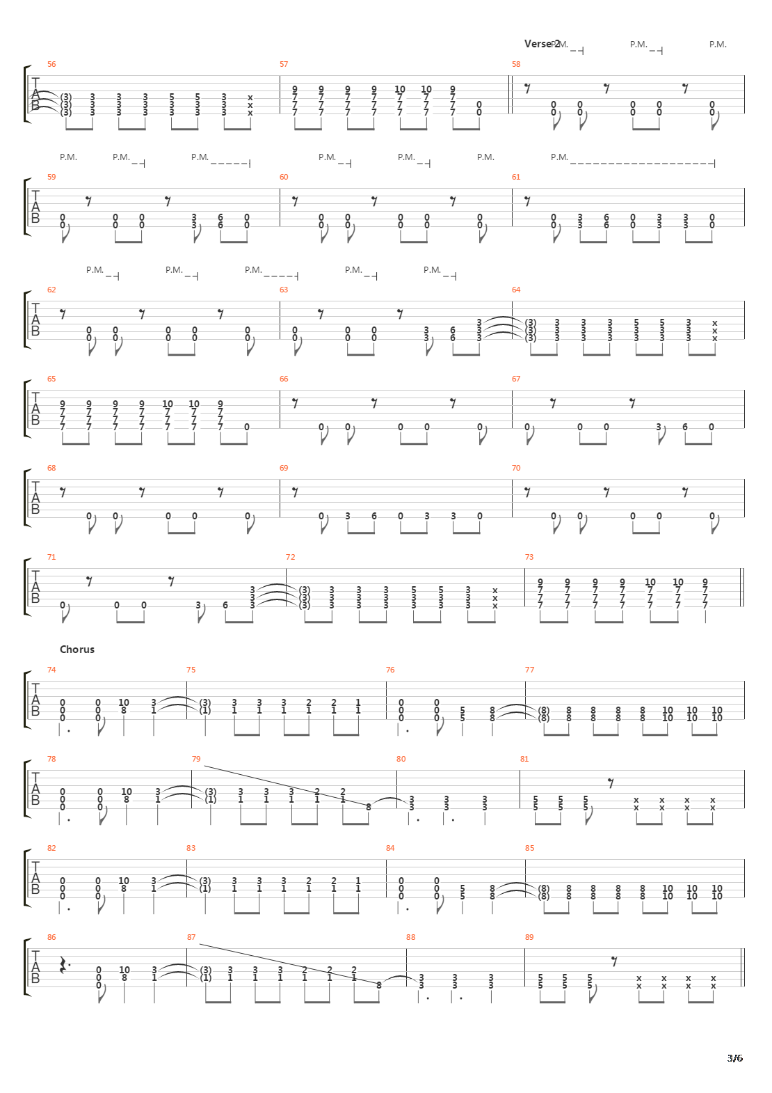 Stricken吉他谱