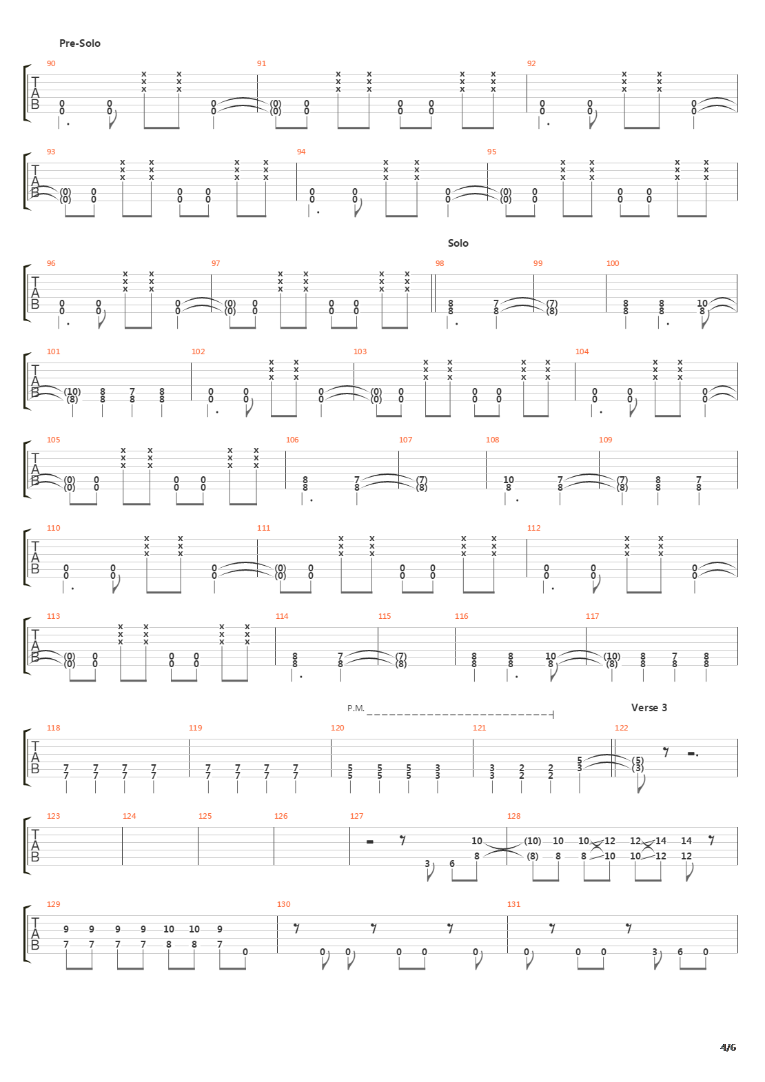 Stricken吉他谱