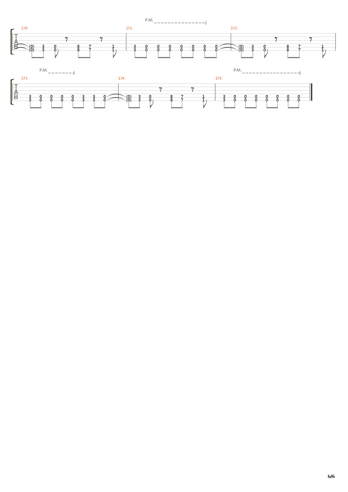 Stricken吉他谱