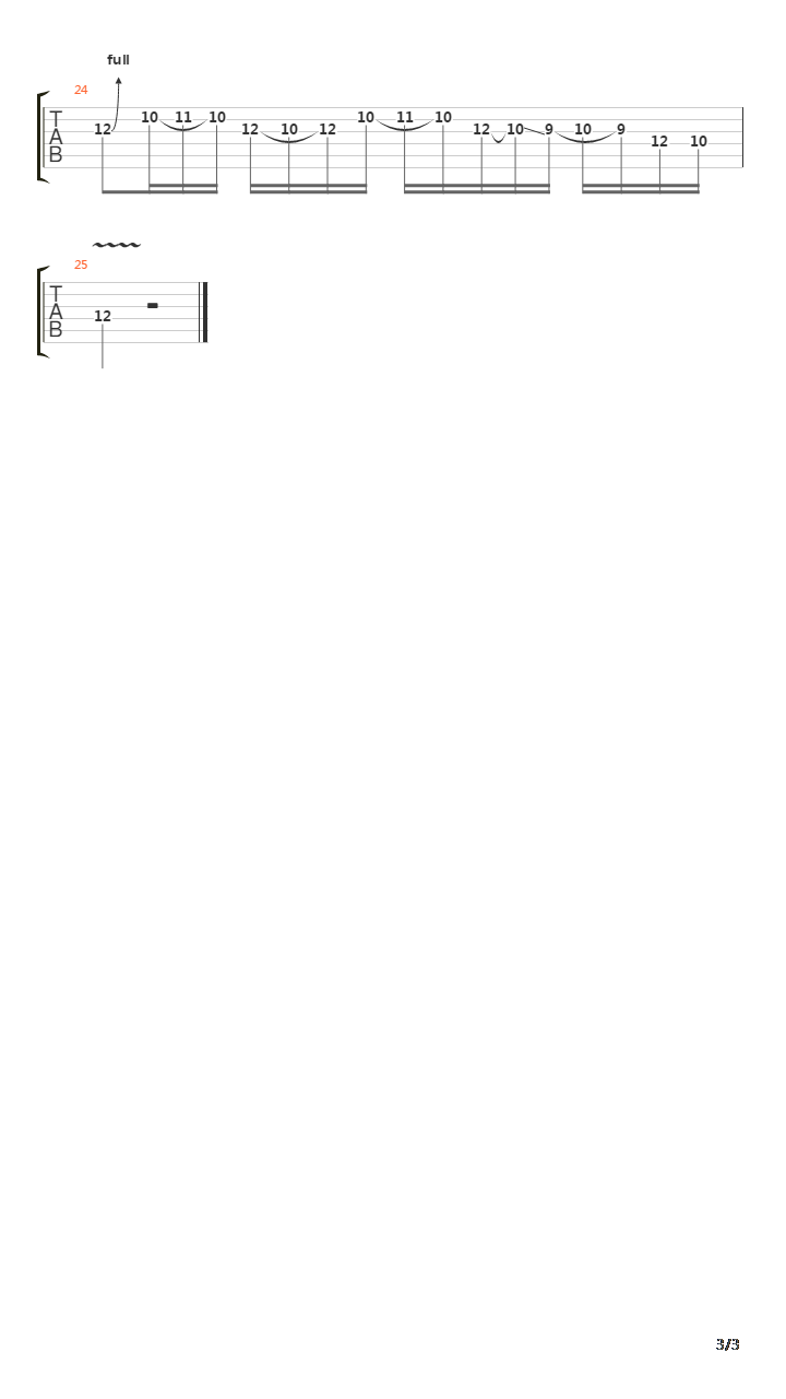 Stricken吉他谱