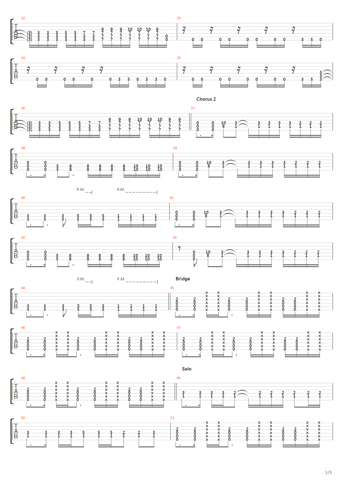 Stricken吉他谱