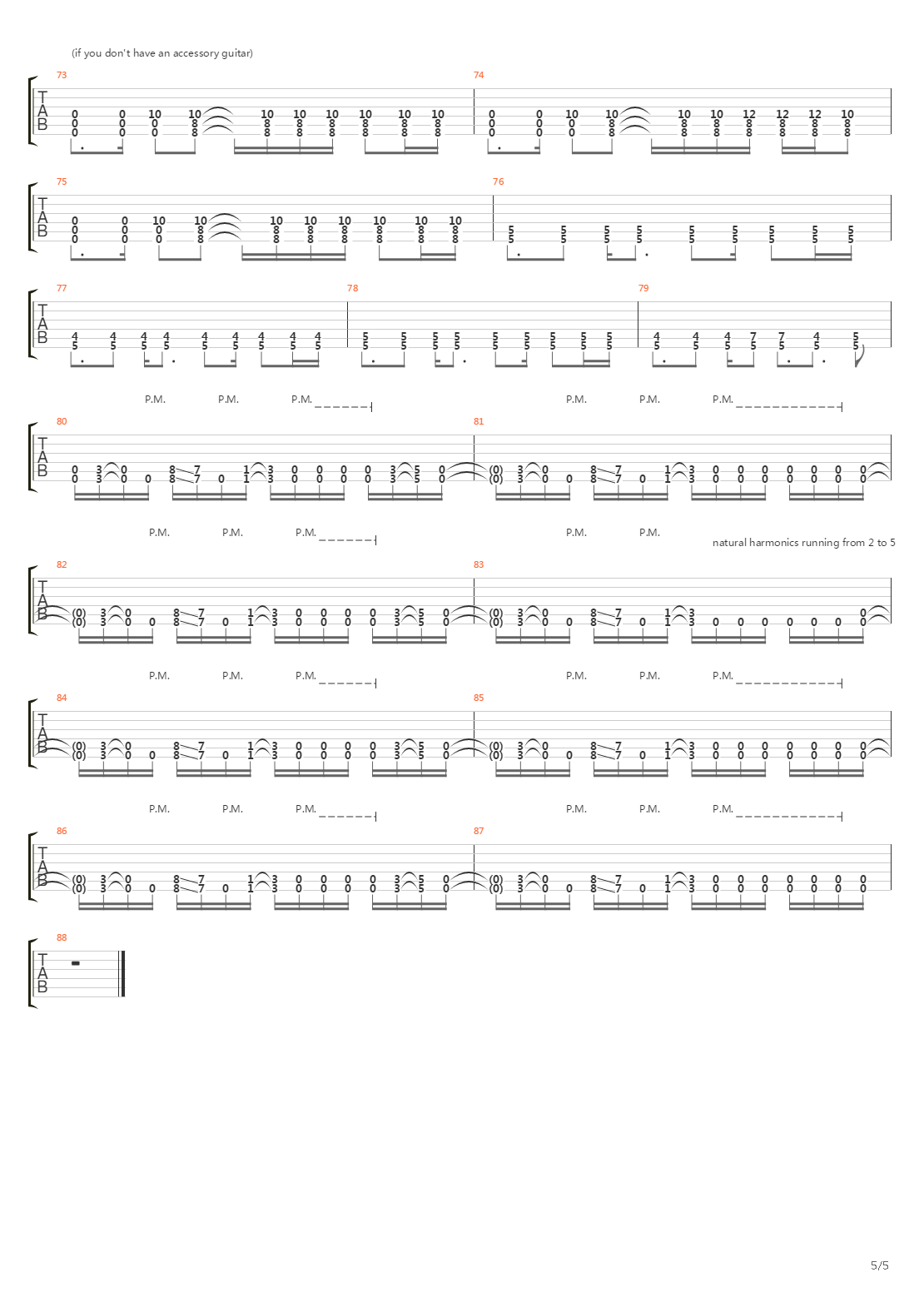 Stricken吉他谱