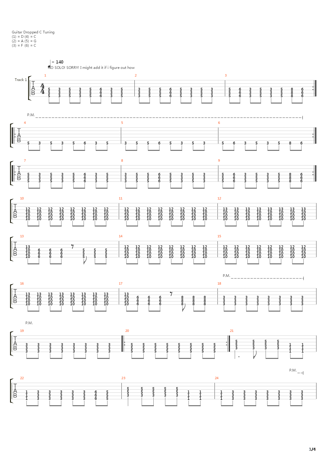 Torn吉他谱