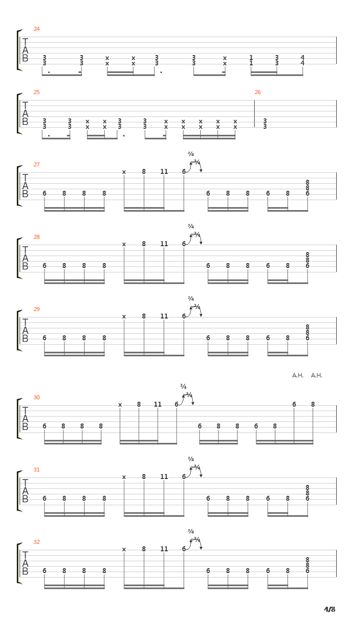 Want吉他谱