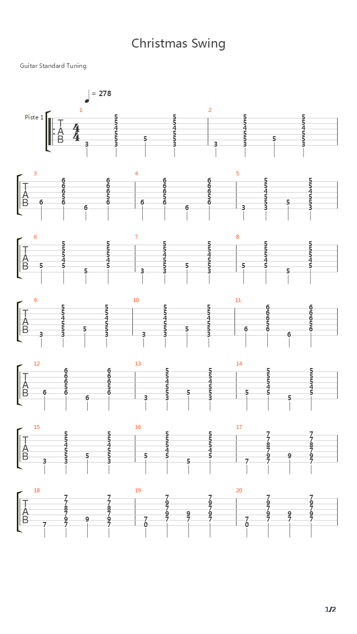 Christmas Swing吉他谱
