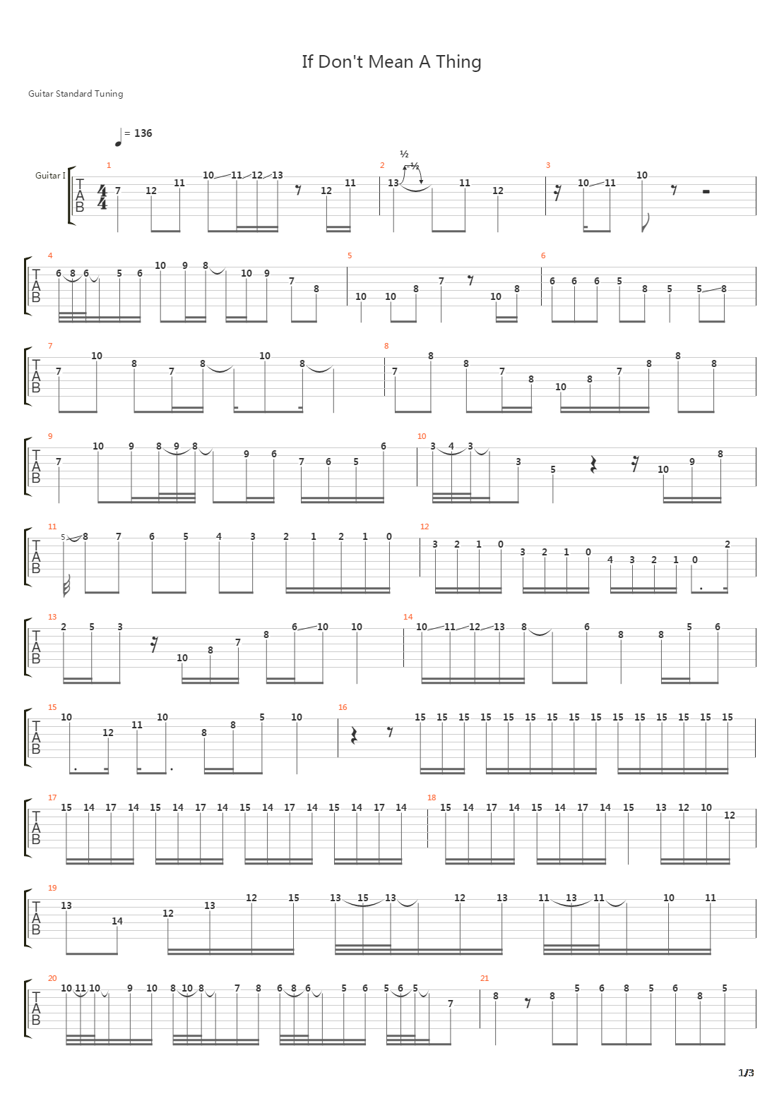 If Don't Mean A Thing吉他谱