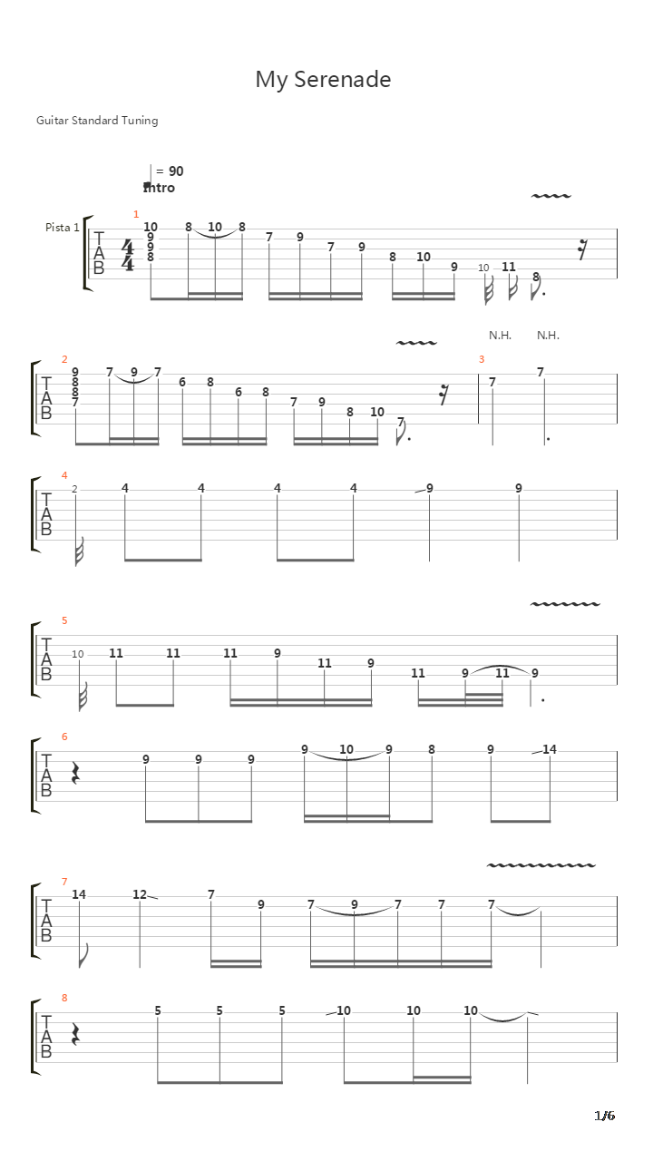 My Serenade吉他谱