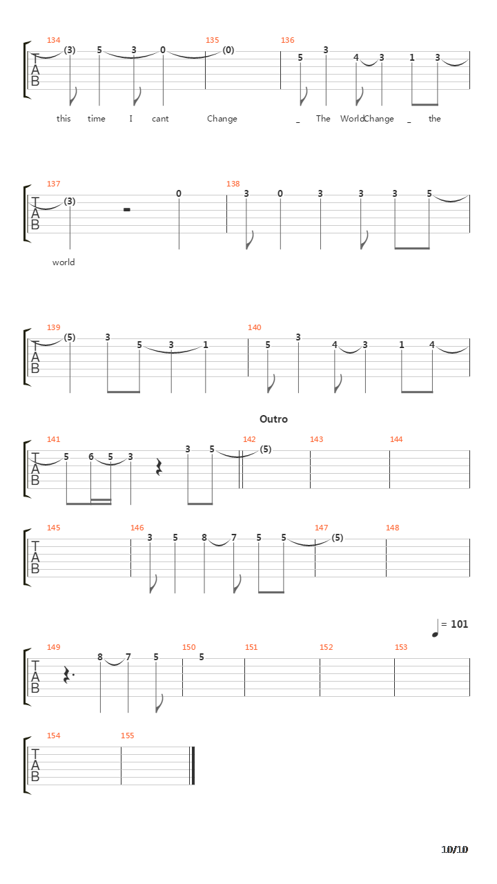 Change The World吉他谱