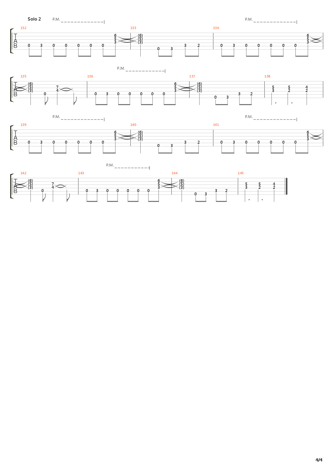 Into The Fire吉他谱