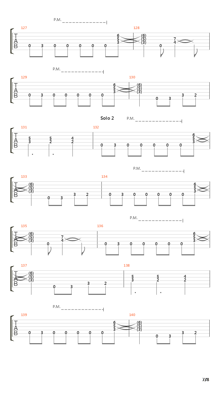 Into The Fire吉他谱
