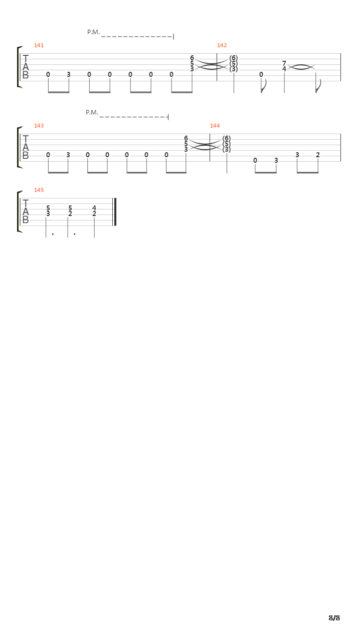 Into The Fire吉他谱