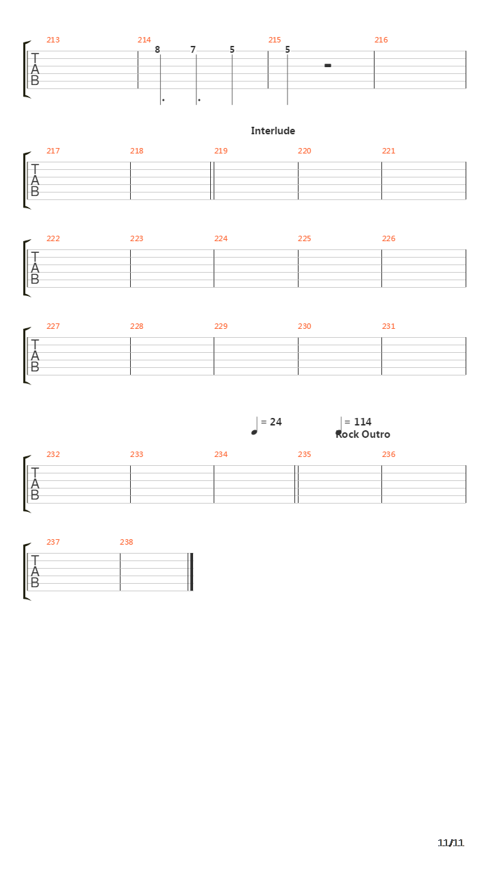 Turn On The Action吉他谱