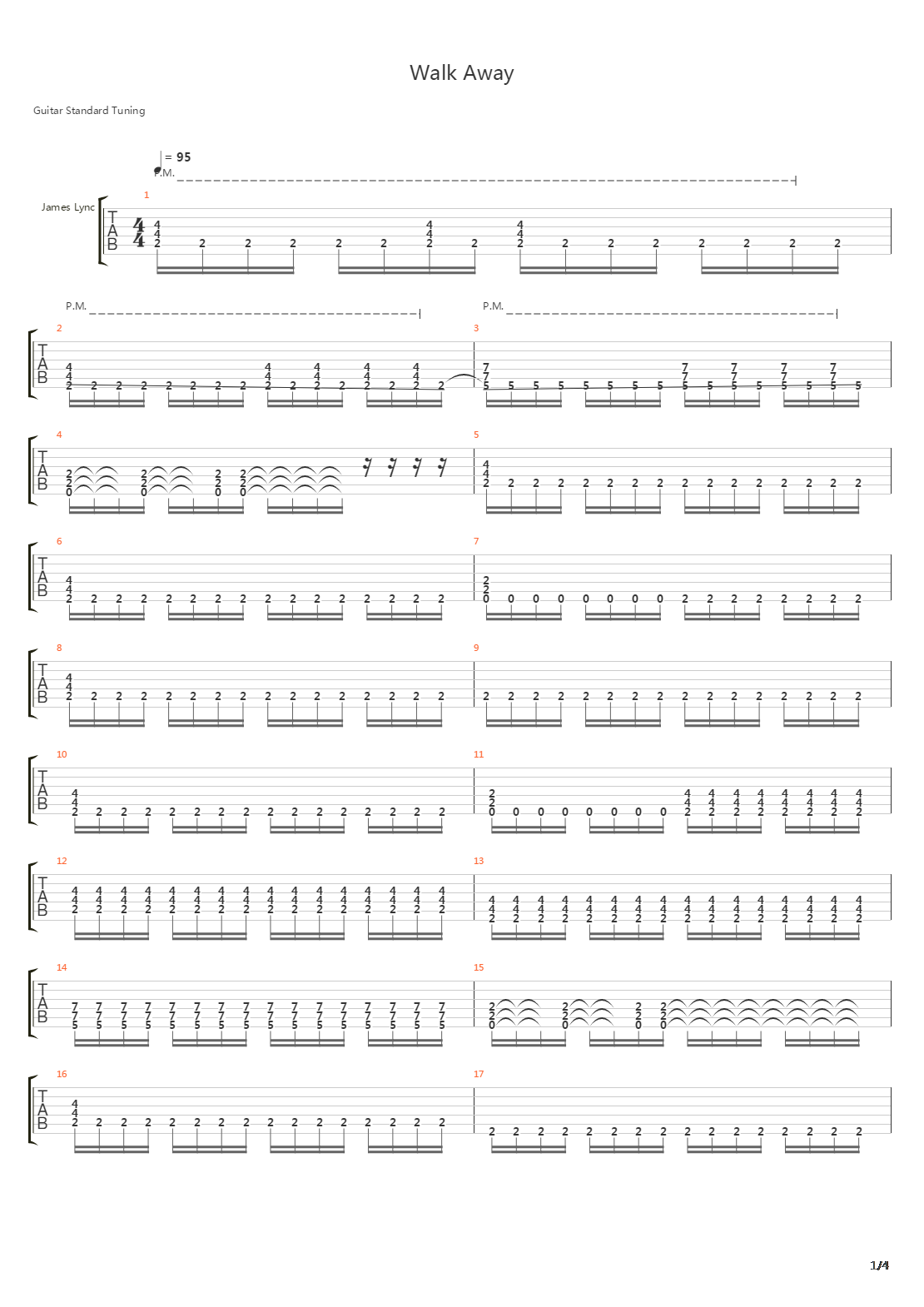 Walk Away吉他谱