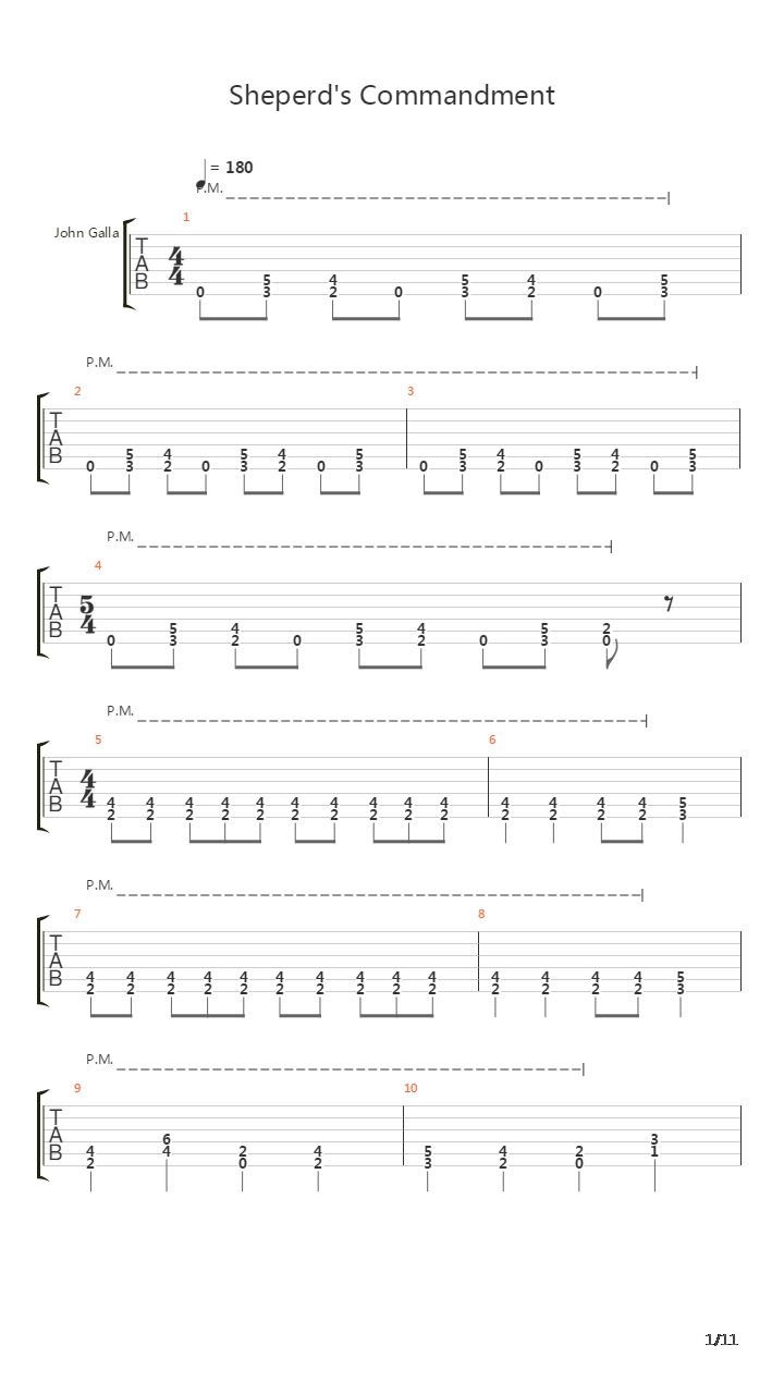 Shepherds Commandment吉他谱