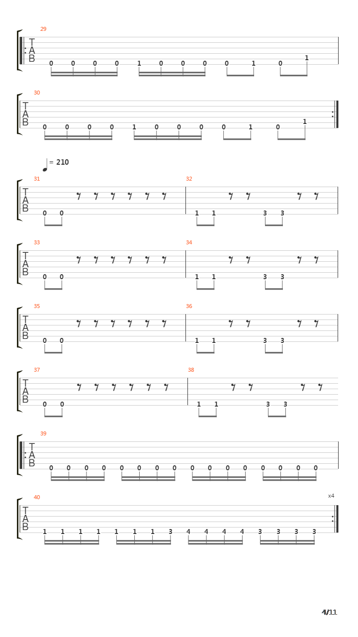 Streaks Of Blood吉他谱