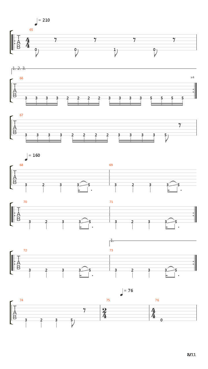 Streaks Of Blood吉他谱