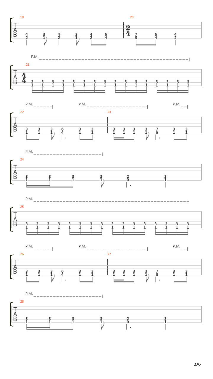 Subjected To A Beating吉他谱